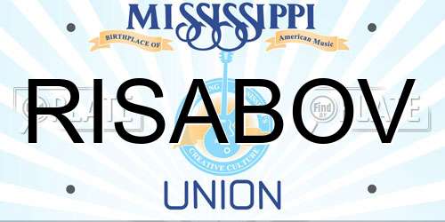 RISABOV Mississippi License Plate