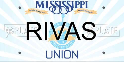 RIVAS Mississippi License Plate