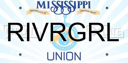 RIVRGRL Mississippi License Plate