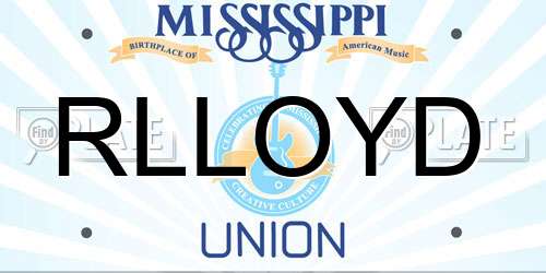 RLLOYD Mississippi License Plate
