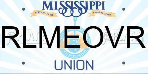RLMEOVR Mississippi License Plate