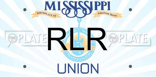 RLR Mississippi License Plate