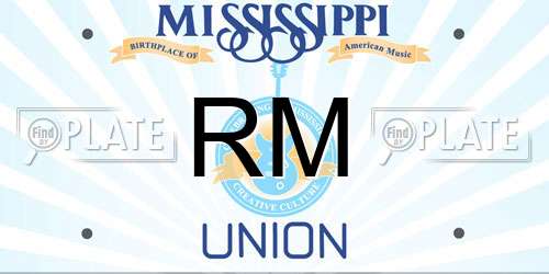 RM Mississippi License Plate