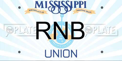 RNB Mississippi License Plate