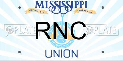 RNC Mississippi License Plate