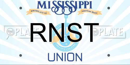 RNST Mississippi License Plate