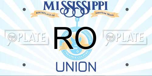 RO Mississippi License Plate