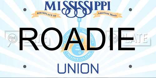 ROADIE Mississippi License Plate