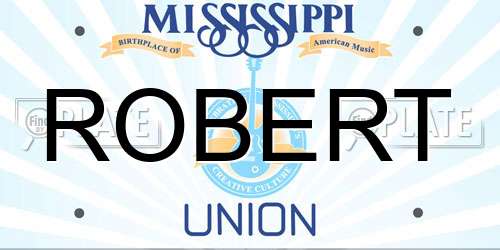 ROBERT Mississippi License Plate