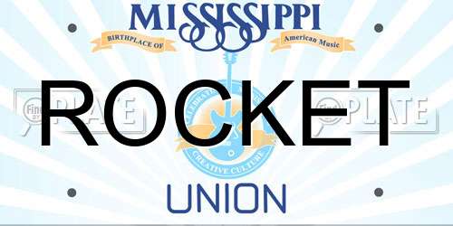 ROCKET Mississippi License Plate