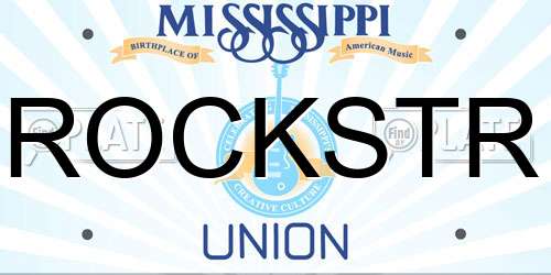 ROCKSTR Mississippi License Plate