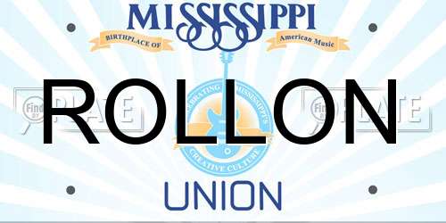 ROLLON Mississippi License Plate