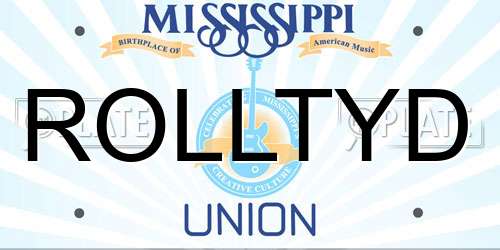 ROLLTYD Mississippi License Plate