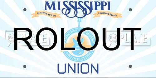 ROLOUT Mississippi License Plate