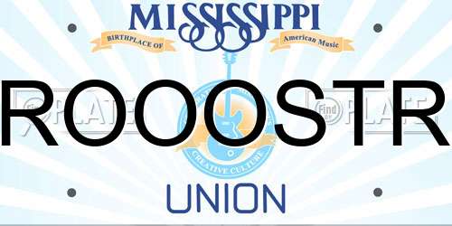 ROOOSTR Mississippi License Plate