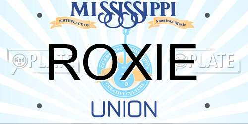 ROXIE Mississippi License Plate