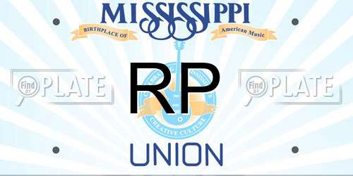 RP Mississippi License Plate