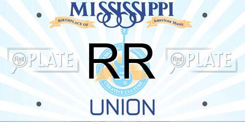 RR Mississippi License Plate