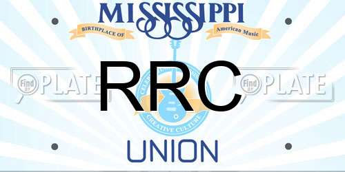 RRC Mississippi License Plate
