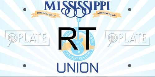 RT Mississippi License Plate