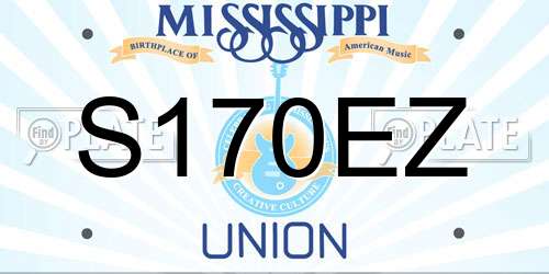 S170EZ Mississippi License Plate