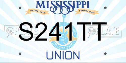 S241TT Mississippi License Plate