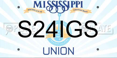 S24IGS Mississippi License Plate
