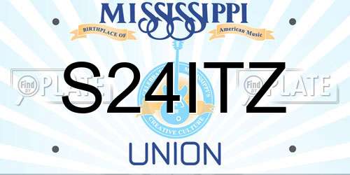 S24ITZ Mississippi License Plate