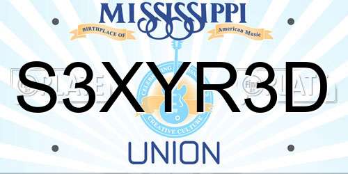 S3XYR3D Mississippi License Plate