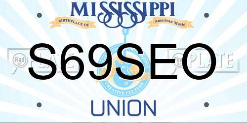 S69SEO Mississippi License Plate