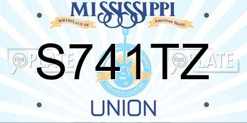 S741TZ Mississippi License Plate