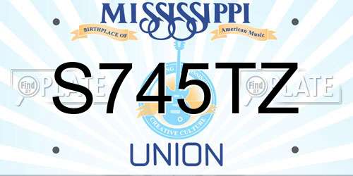 S745TZ Mississippi License Plate
