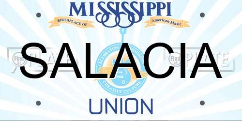 SALACIA Mississippi License Plate