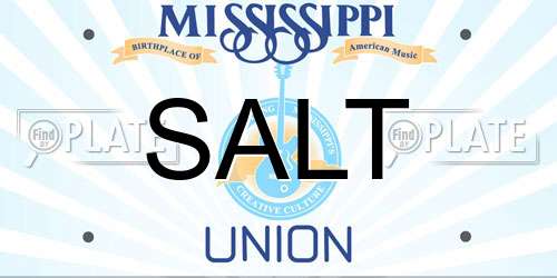 SALT Mississippi License Plate