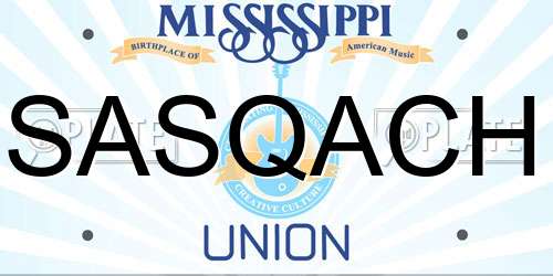 SASQACH Mississippi License Plate