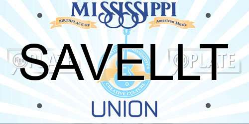 SAVELLT Mississippi License Plate