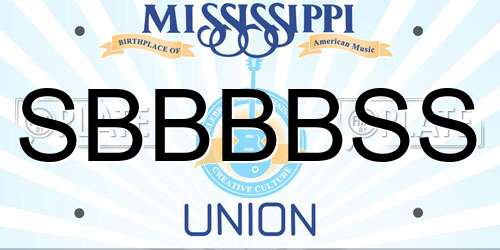 SBBBBSS Mississippi License Plate