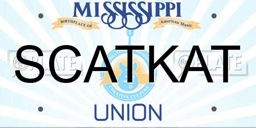 SCATKAT Mississippi License Plate