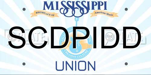 SCDPIDD Mississippi License Plate
