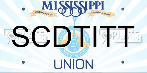 SCDTITT Mississippi License Plate