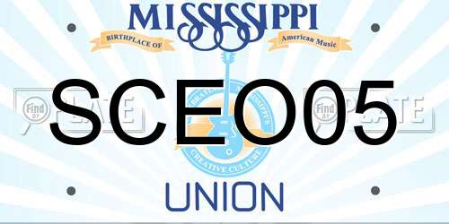 SCEO05 Mississippi License Plate