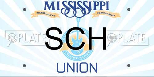 SCH Mississippi License Plate