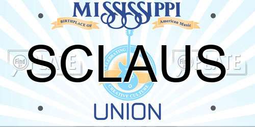 SCLAUS Mississippi License Plate