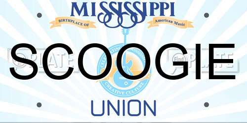 SCOOGIE Mississippi License Plate