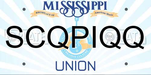 SCQPIQQ Mississippi License Plate