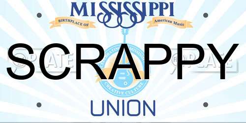SCRAPPY Mississippi License Plate