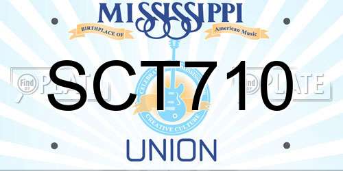 SCT710 Mississippi License Plate