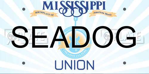 SEADOG Mississippi License Plate