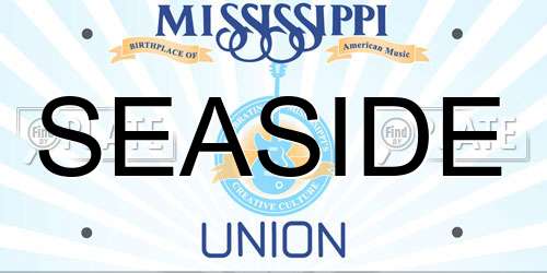 SEASIDE Mississippi License Plate