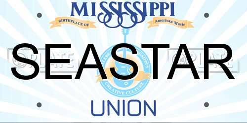 SEASTAR Mississippi License Plate